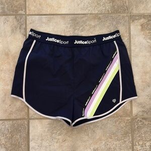 Justice Sport Navy Athletic Shorts Size XL 16/18 Plus Girls